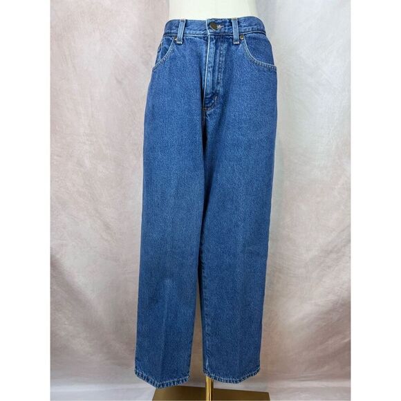 L.L. Bean 100% Cotton Flannel Lined Jeans Size 12 - Picture 1 of 6